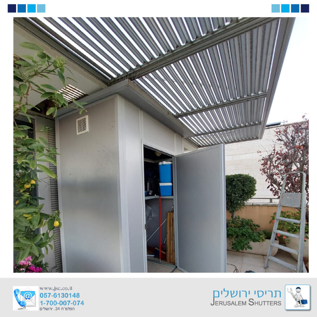 אלומיניום בגוש עציון - סגירת מחסן ופרגולה מאלומיניום